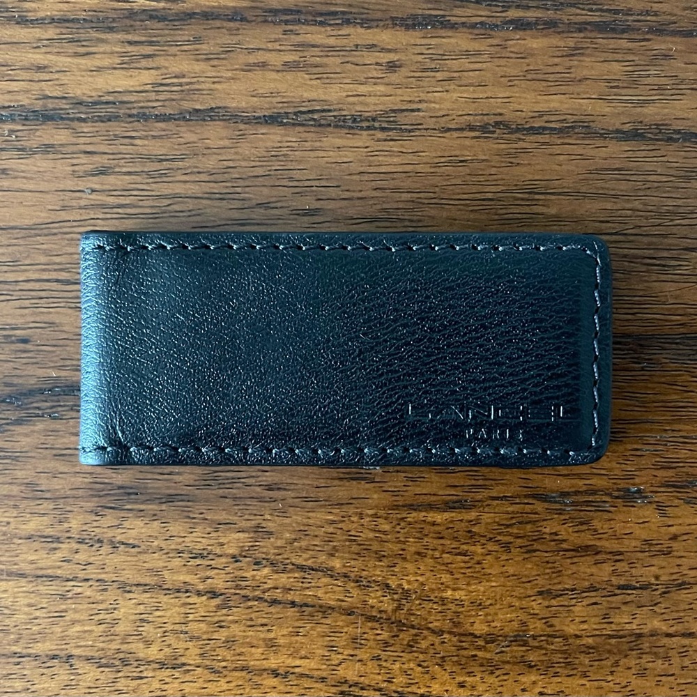 Lancel Paris Leather Money Clip - With Box